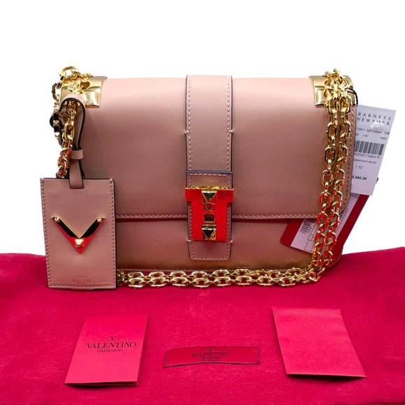 Brand New Classic B-Rockstud Flap Chain Leather Large Crossbody Shoulder Bag - Picture 2 of 12